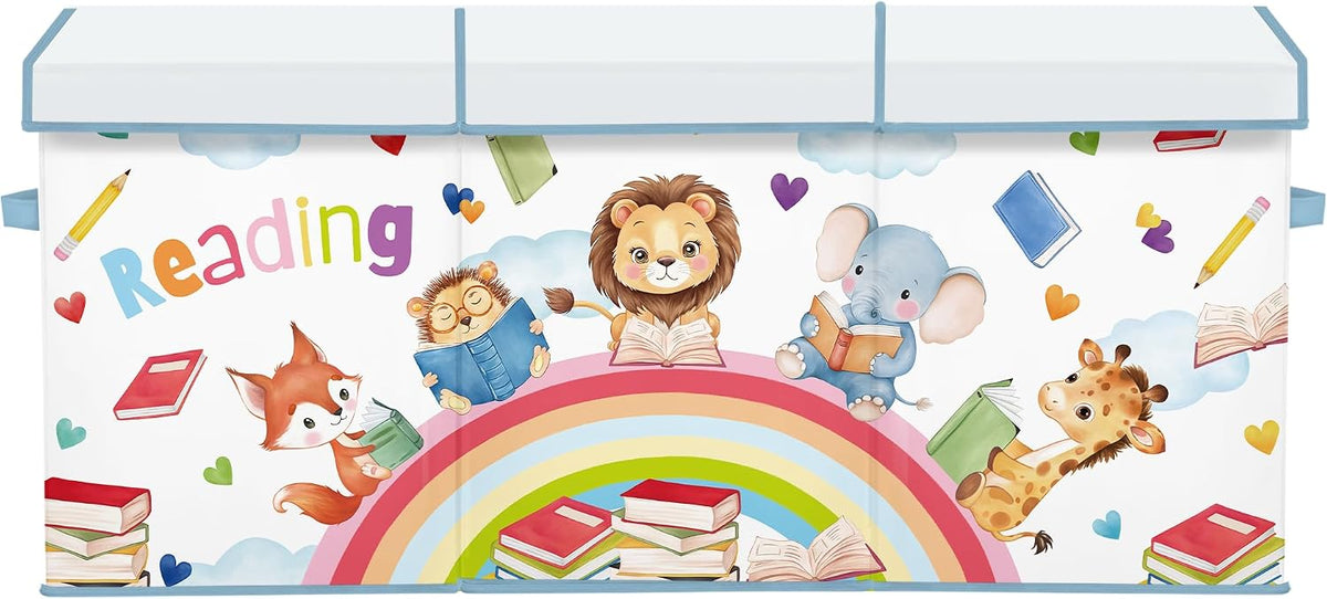 Large Toy Box Collapsible Chest Organizer with Flip Lid for Kids