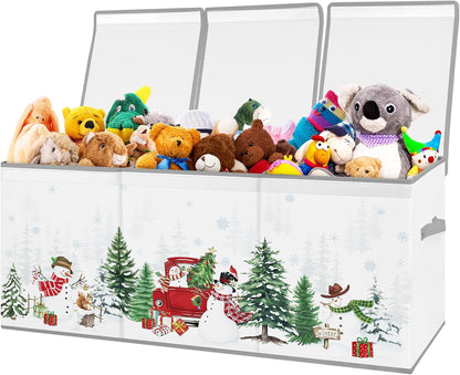 Large Toy Box Collapsible Chest Organizer with Flip Lid for Kids