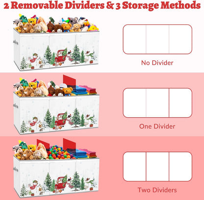 Large Toy Box Collapsible Chest Organizer with Flip Lid for Kids