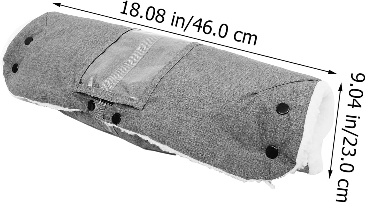 Insulated Stroller Hand Mittens Windproof and Thickened Gloves for Outdoor Design for Easy Installation for Cold Weather Use