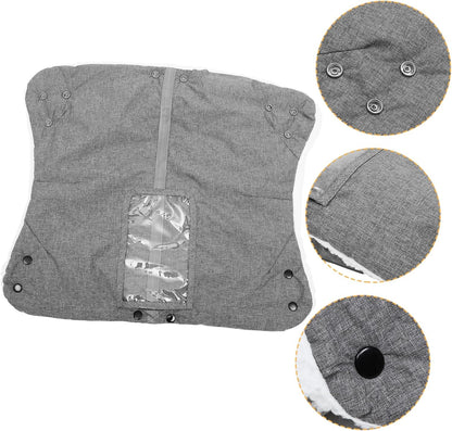 Insulated Stroller Hand Mittens Windproof and Thickened Gloves for Outdoor Design for Easy Installation for Cold Weather Use