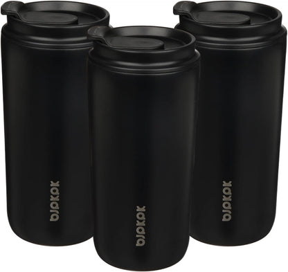 16oz Insulated Travel Coffee Mug, Stainless Steel Tumbler | Thermal Cup, Keeps Hot/Cold, Leakproof, Double Wall Vacuum, Dishwasher Safe, Wide Mouth, Office & Outdoor, Bamboo Grove