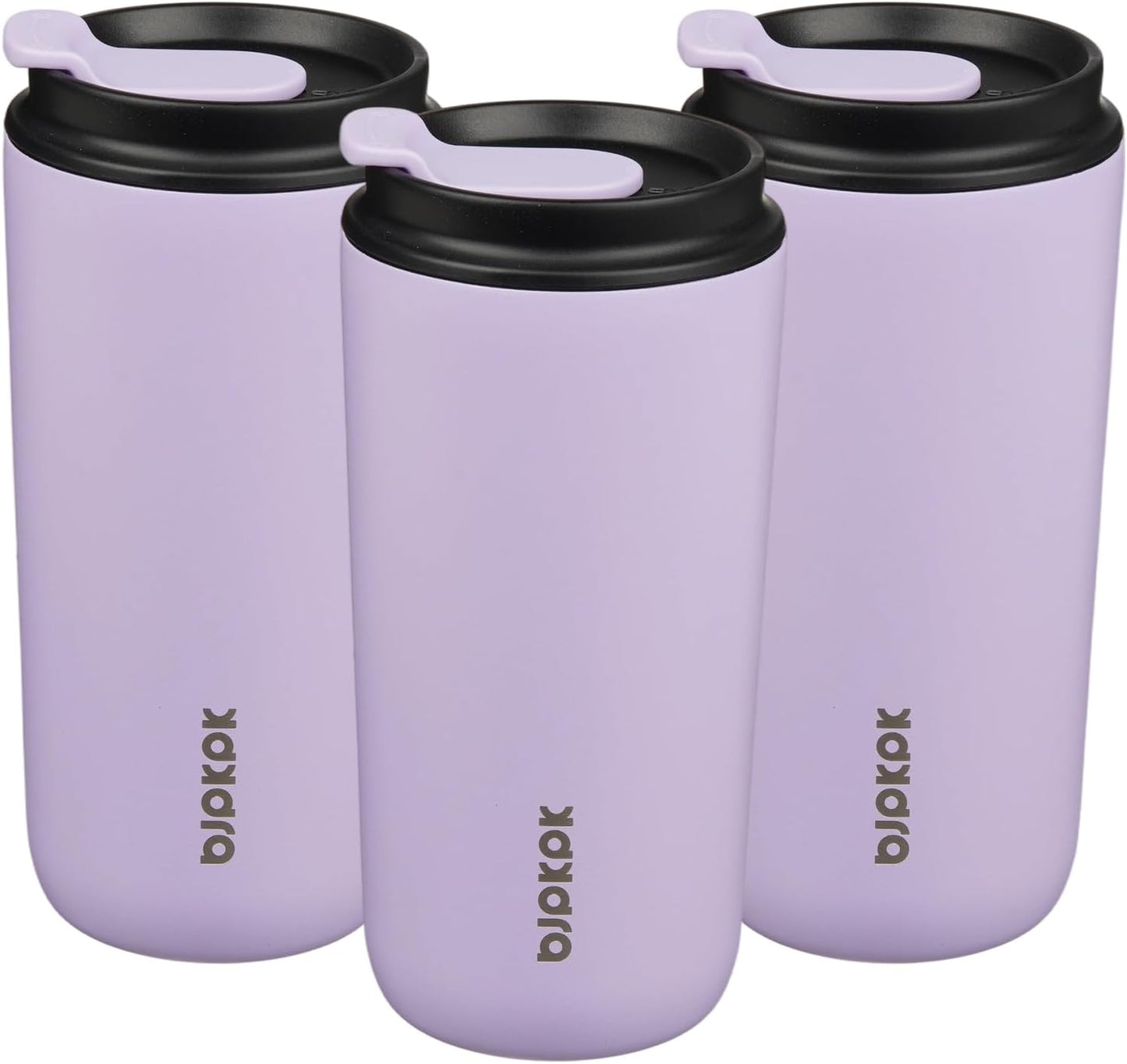 16oz Insulated Travel Coffee Mug, Stainless Steel Tumbler | Thermal Cup, Keeps Hot/Cold, Leakproof, Double Wall Vacuum, Dishwasher Safe, Wide Mouth, Office & Outdoor, Bamboo Grove
