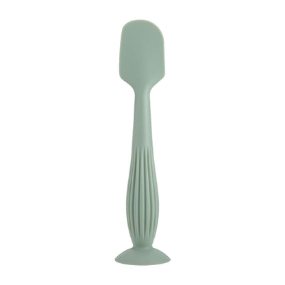 Soft Silicone Diaper Cream Spatula Portable Handheld Scraping Spoon with Suction Base for Gentle Baby