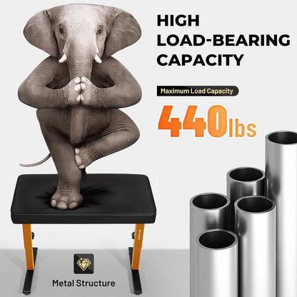 Foldable Adjustable Piano Bench: Portable Keyboard Stool 200kg Capacity Height & Backrest Adjustable for Kids/Adults Perfect for Home Studio Teaching & Outdoor Performances