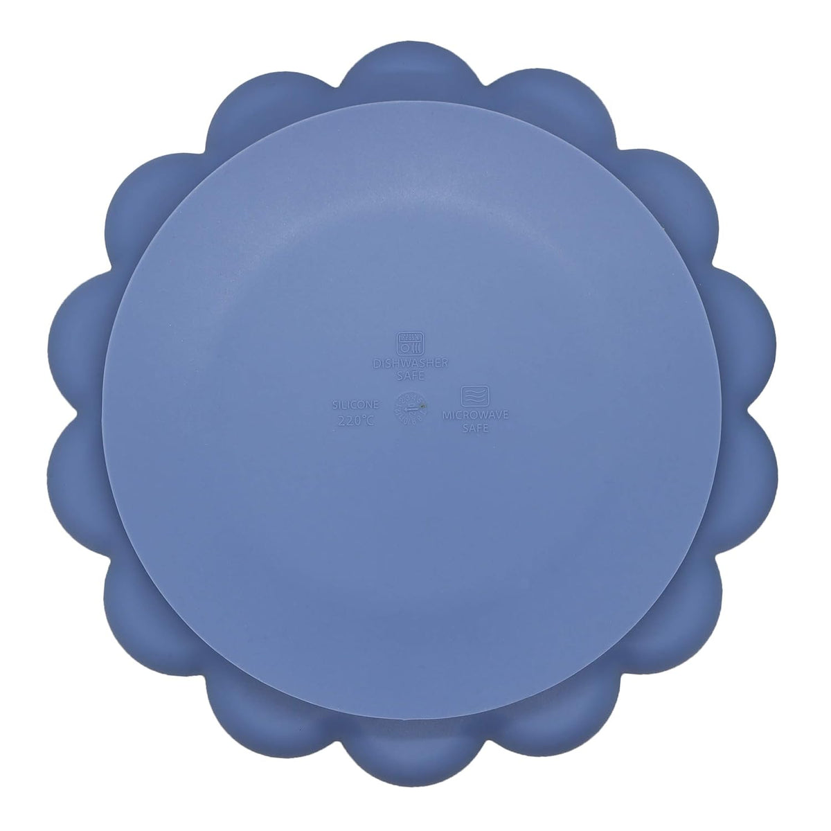 SILIPLATE Silicone Divided Plate with Suction for Babies, Toddlers and Kids, Lion - Mineral Blue