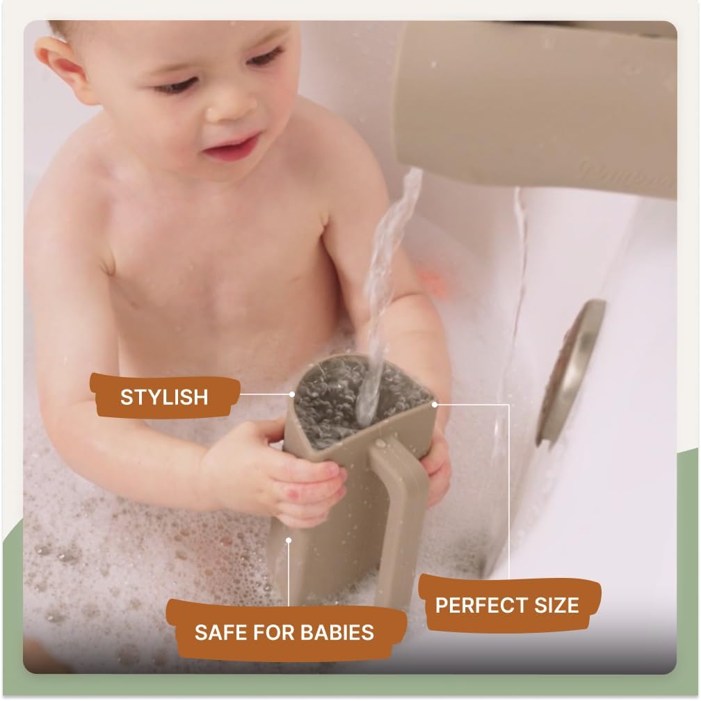 . Silicone Rinse Cup for Hair & Baby, 18 oz Cup - Snow