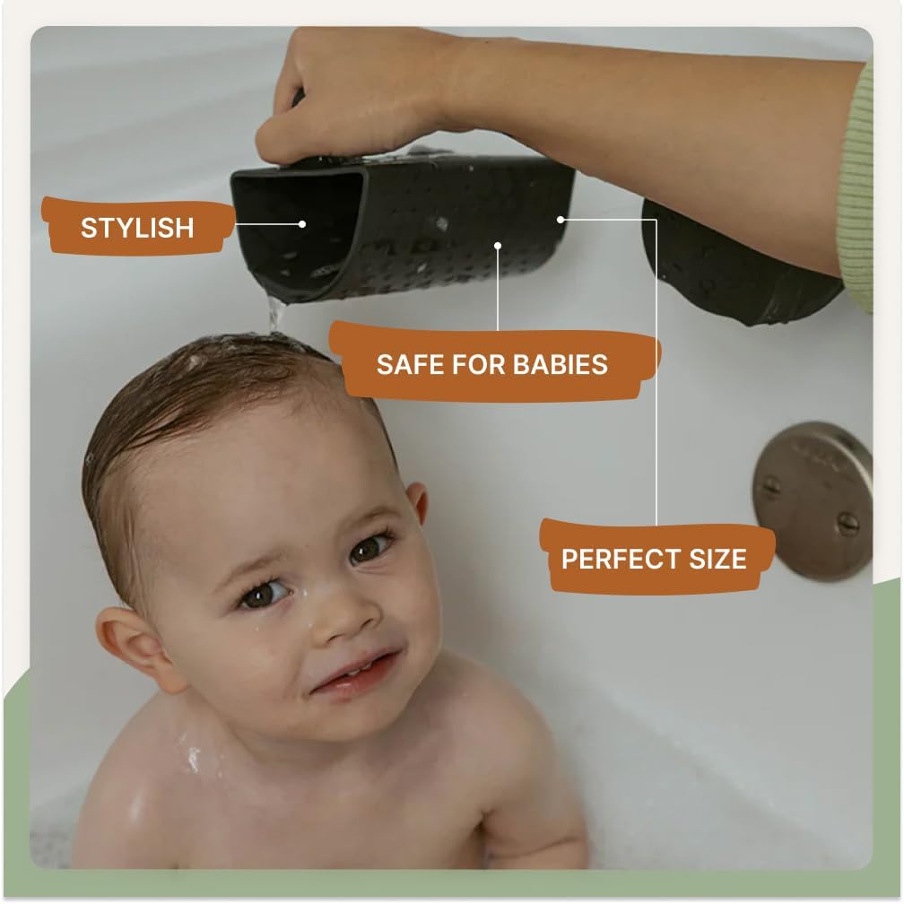 . Silicone Rinse Cup for Hair & Baby, 18 oz Cup - Snow