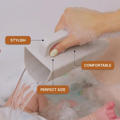 . Silicone Rinse Cup for Hair & Baby, 18 oz Cup - Snow