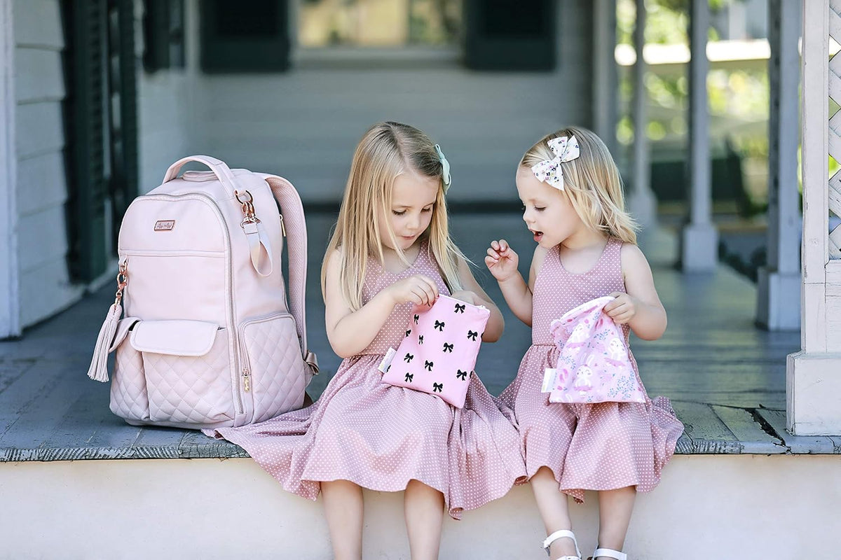 Diaper Bag Backpack – Large Capacity Boss Baby Backpack Diaper Bag Featuring 17 Pockets, Changing Pad, Stroller Clips, and Comfortable Backpack Straps, Black With Gold Hardware