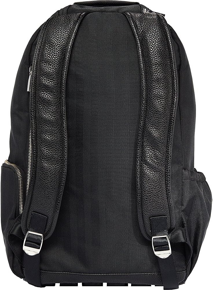 Diaper Bag Backpack – Large Capacity Boss Baby Backpack Diaper Bag Featuring 17 Pockets, Changing Pad, Stroller Clips, and Comfortable Backpack Straps, Black With Gold Hardware