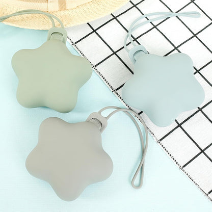3Pcs Pacifier Holder Case, Safe and Soft Material Pacifier Pouch, Food Grade Silicone Pacifier Case, Star Shape, Protective Pacifier Storage Case for Diaper Bag Stroller (Style 1)