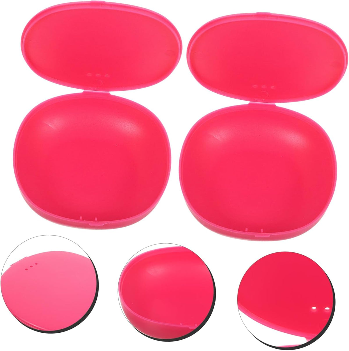 2Pcs Silicone Storage Box Portable Holder Leak-Proof Packing Case for Outdoor Use Travel Solution