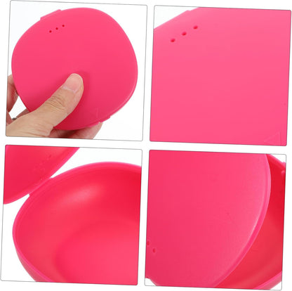 2Pcs Silicone Storage Box Portable Holder Leak-Proof Packing Case for Outdoor Use Travel Solution