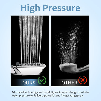 Shower Head with Handheld, High-Pressure Handheld Shower Head with 5 Spray Modes, 59-Inch Stainless Steel Hose & 360° Adjustable Bracket Perfect for Pet Bathing, Baby Care & Shower Cleaning