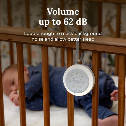 Hushh 2 Portable Sound Machine for Baby & Kids, New Reinforced Clip, Backlit Buttons, Night Light, 6 Soothing Natural Sounds, Easy to Use Timer, Volume Control, Toddler Lock, Noise Canceling
