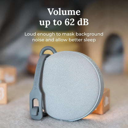 Hushh 2 Portable Sound Machine for Baby & Kids, New Reinforced Clip, Backlit Buttons, Night Light, 6 Soothing Natural Sounds, Easy to Use Timer, Volume Control, Toddler Lock, Noise Canceling
