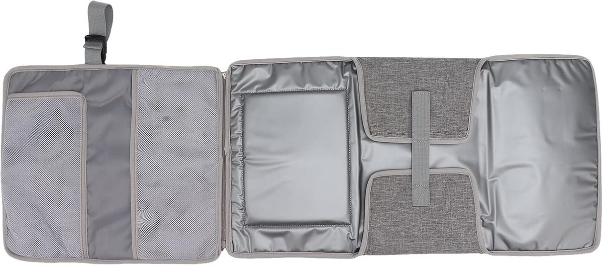 Portable Diaper Pad, Foldable Multiple Storage Wet Towel Bag for Newborns and Babies (GREY)