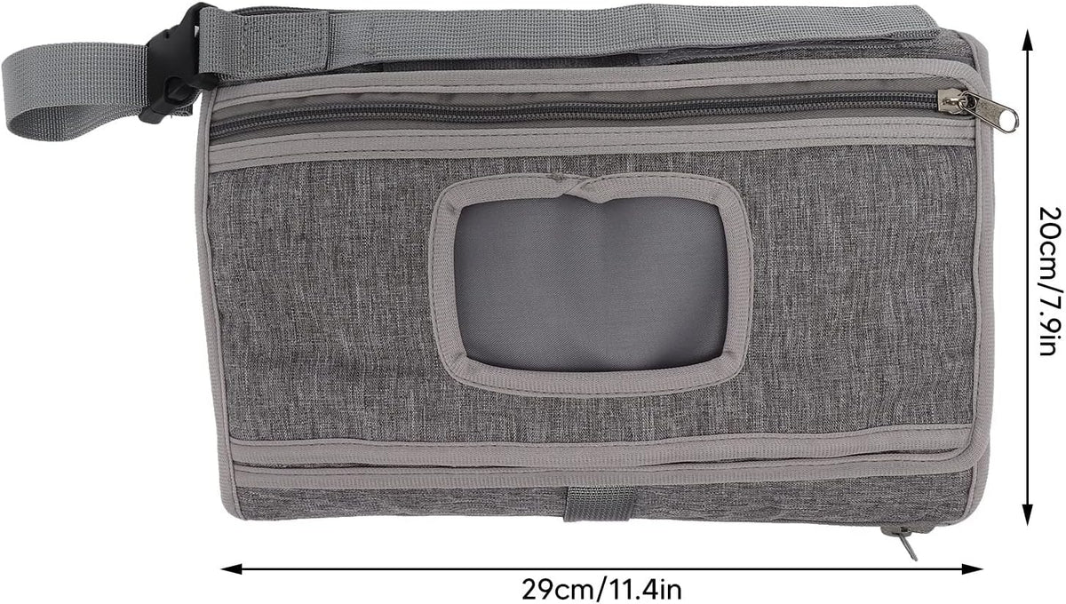 Portable Diaper Pad, Foldable Multiple Storage Wet Towel Bag for Newborns and Babies (GREY)