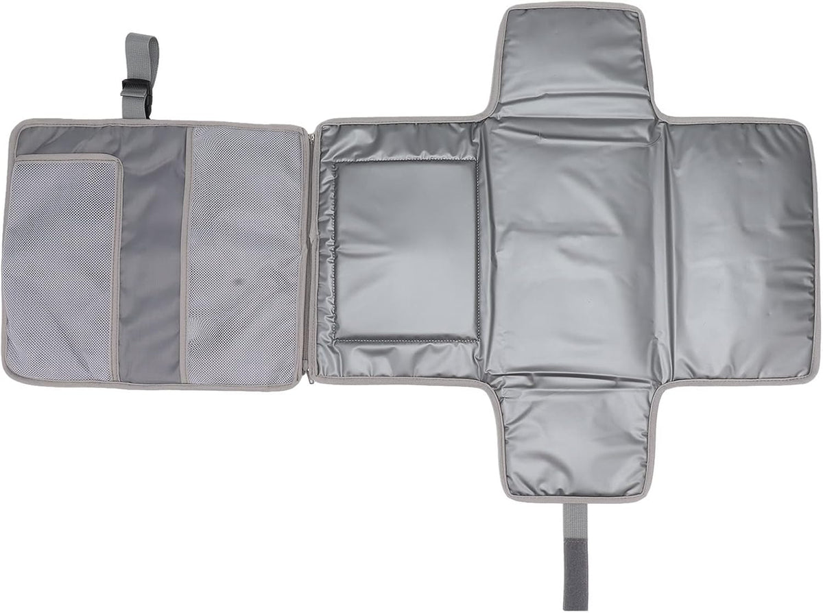 Portable Diaper Pad, Foldable Multiple Storage Wet Towel Bag for Newborns and Babies (GREY)