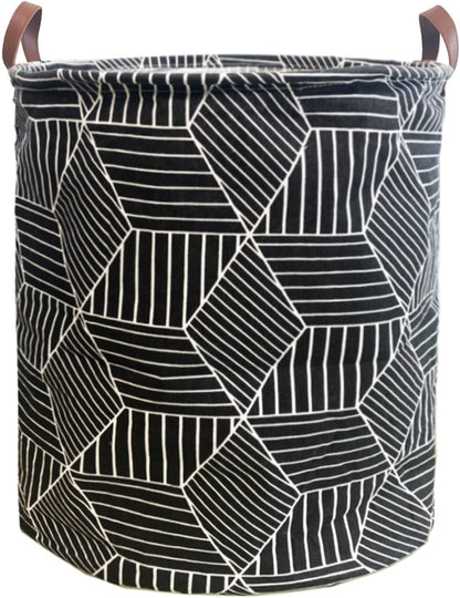 Waterproof Laundry Hamper Collapsible Laundry Basket Leather Handle Laundry Bag Large Clothes Storage Toy Organization for Bathroom Bedroom Laundryroom College Dorms (92-Satisfied laundry hampers)