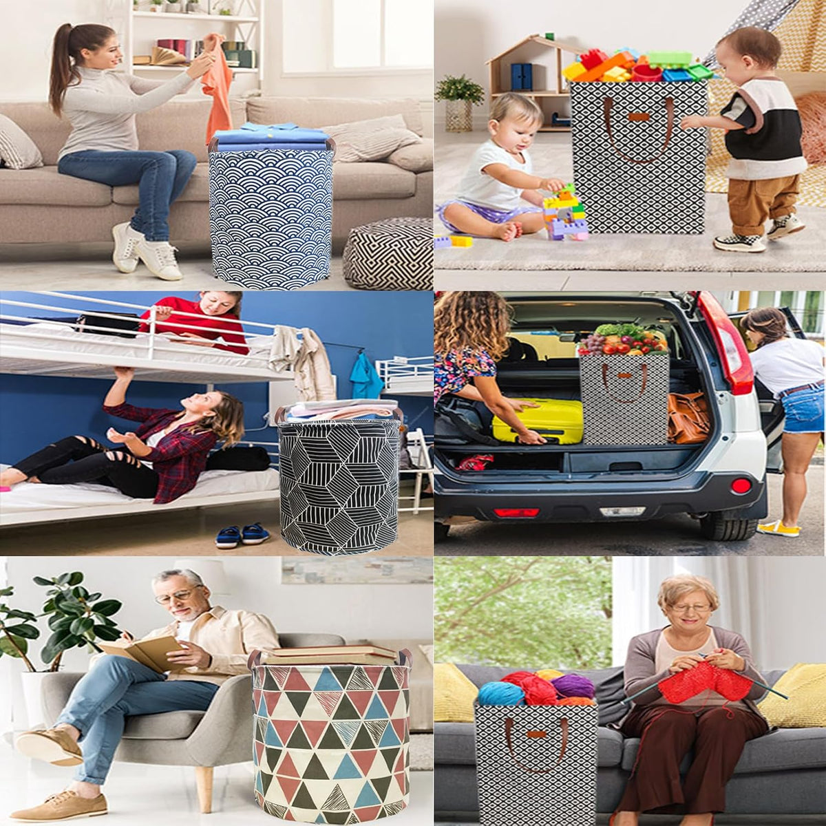 Waterproof Laundry Hamper Collapsible Laundry Basket Leather Handle Laundry Bag Large Clothes Storage Toy Organization for Bathroom Bedroom Laundryroom College Dorms (92-Satisfied laundry hampers)