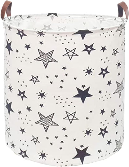 Waterproof Laundry Hamper Collapsible Laundry Basket Leather Handle Laundry Bag Large Clothes Storage Toy Organization for Bathroom Bedroom Laundryroom College Dorms (92-Satisfied laundry hampers)