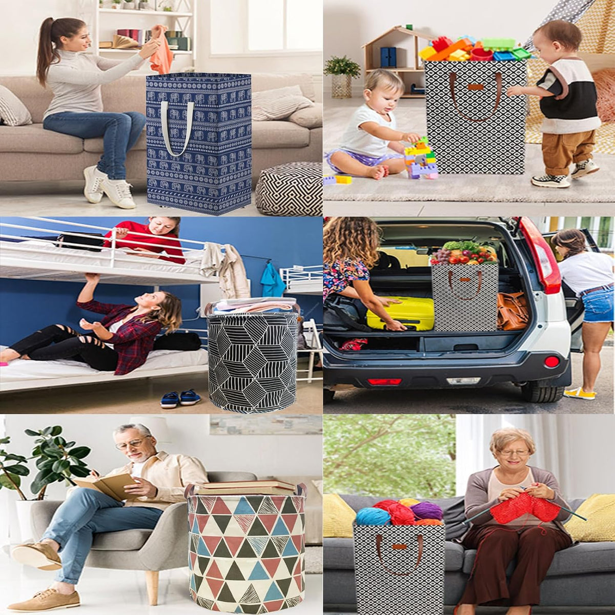 Waterproof Laundry Hamper Collapsible Laundry Basket Leather Handle Laundry Bag Large Clothes Storage Toy Organization for Bathroom Bedroom Laundryroom College Dorms (92-Satisfied laundry hampers)
