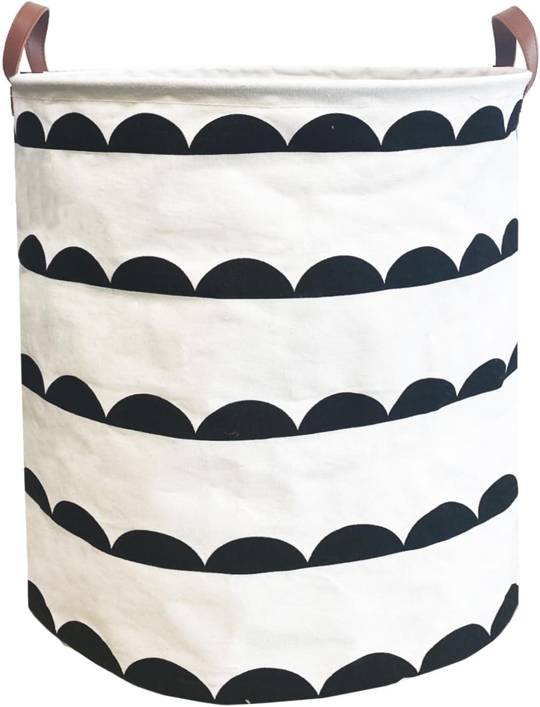 Waterproof Laundry Hamper Collapsible Laundry Basket Leather Handle Laundry Bag Large Clothes Storage Toy Organization for Bathroom Bedroom Laundryroom College Dorms (92-Satisfied laundry hampers)
