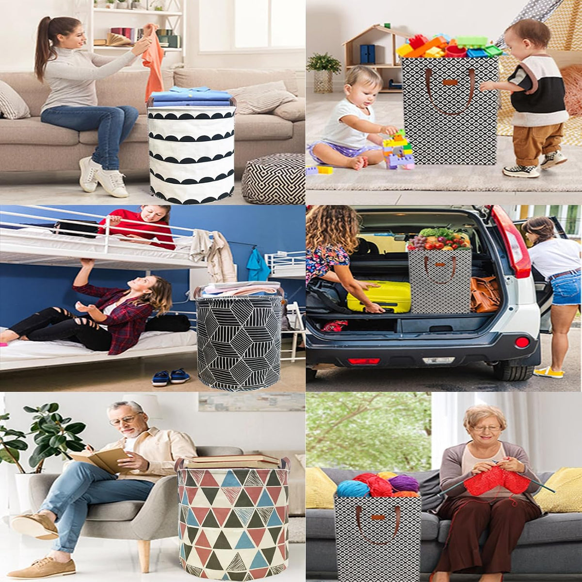 Waterproof Laundry Hamper Collapsible Laundry Basket Leather Handle Laundry Bag Large Clothes Storage Toy Organization for Bathroom Bedroom Laundryroom College Dorms (92-Satisfied laundry hampers)