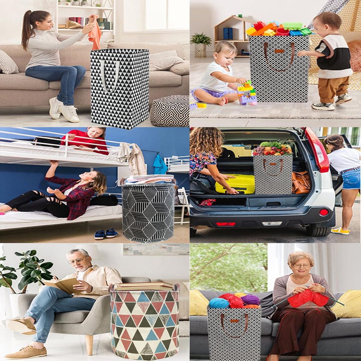 Waterproof Laundry Hamper Collapsible Laundry Basket Leather Handle Laundry Bag Large Clothes Storage Toy Organization for Bathroom Bedroom Laundryroom College Dorms (92-Satisfied laundry hampers)
