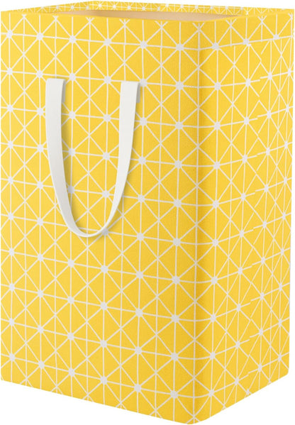 Waterproof Laundry Hamper Collapsible Laundry Basket Leather Handle Laundry Bag Large Clothes Storage Toy Organization for Bathroom Bedroom Laundryroom College Dorms (92-Satisfied laundry hampers)