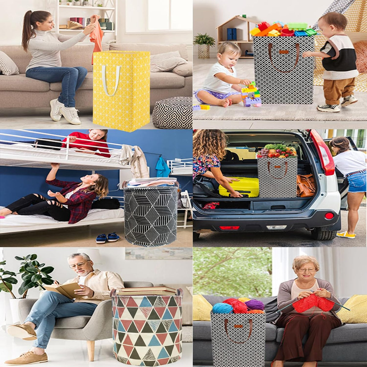 Waterproof Laundry Hamper Collapsible Laundry Basket Leather Handle Laundry Bag Large Clothes Storage Toy Organization for Bathroom Bedroom Laundryroom College Dorms (92-Satisfied laundry hampers)
