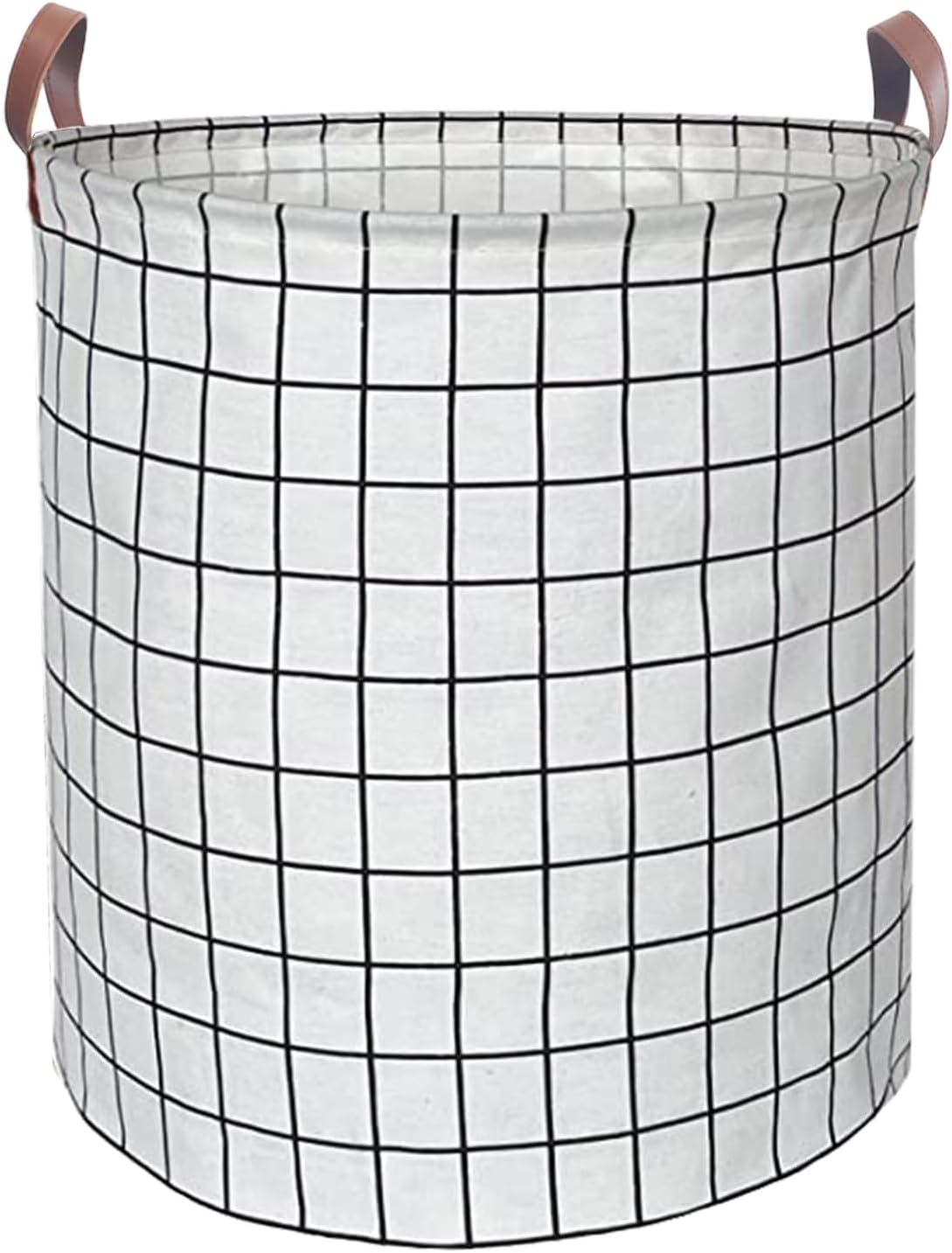 Waterproof Laundry Hamper Collapsible Laundry Basket Leather Handle Laundry Bag Large Clothes Storage Toy Organization for Bathroom Bedroom Laundryroom College Dorms (92-Satisfied laundry hampers)