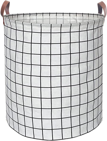 Waterproof Laundry Hamper Collapsible Laundry Basket Leather Handle Laundry Bag Large Clothes Storage Toy Organization for Bathroom Bedroom Laundryroom College Dorms (92-Satisfied laundry hampers)