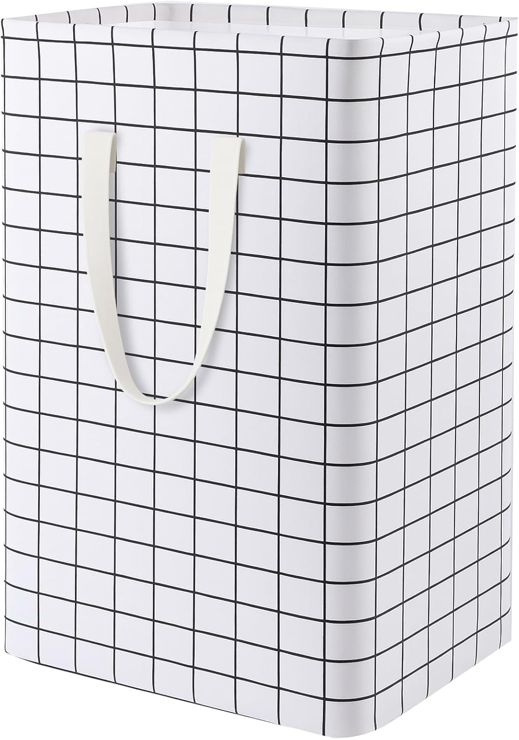 Waterproof Laundry Hamper Collapsible Laundry Basket Leather Handle Laundry Bag Large Clothes Storage Toy Organization for Bathroom Bedroom Laundryroom College Dorms (92-Satisfied laundry hampers)