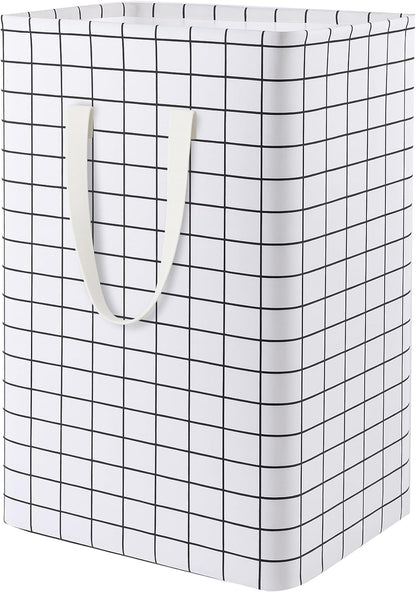 Waterproof Laundry Hamper Collapsible Laundry Basket Leather Handle Laundry Bag Large Clothes Storage Toy Organization for Bathroom Bedroom Laundryroom College Dorms (92-Satisfied laundry hampers)