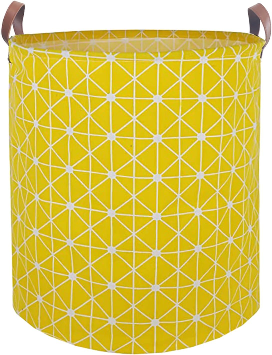 Waterproof Laundry Hamper Collapsible Laundry Basket Leather Handle Laundry Bag Large Clothes Storage Toy Organization for Bathroom Bedroom Laundryroom College Dorms (92-Satisfied laundry hampers)