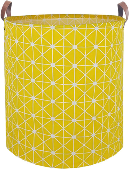 Waterproof Laundry Hamper Collapsible Laundry Basket Leather Handle Laundry Bag Large Clothes Storage Toy Organization for Bathroom Bedroom Laundryroom College Dorms (92-Satisfied laundry hampers)