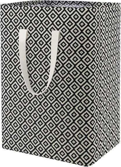 Waterproof Laundry Hamper Collapsible Laundry Basket Leather Handle Laundry Bag Large Clothes Storage Toy Organization for Bathroom Bedroom Laundryroom College Dorms (92-Satisfied laundry hampers)