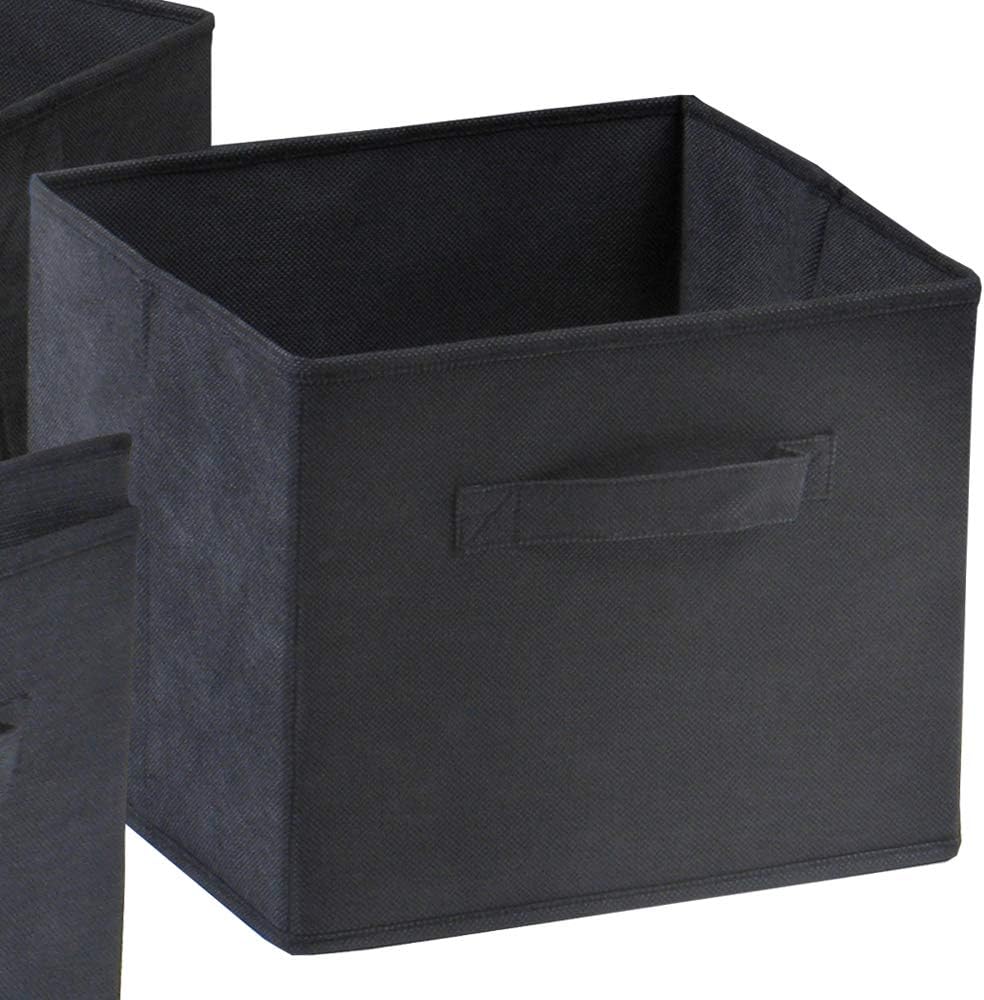 Fabric Capri Foldable Basket, Beige, 6/Pack (82611)