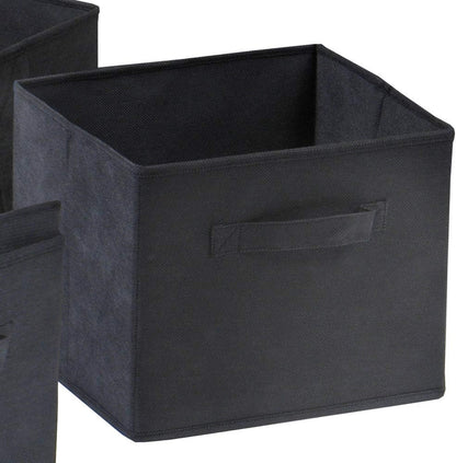 Fabric Capri Foldable Basket, Beige, 6/Pack (82611)