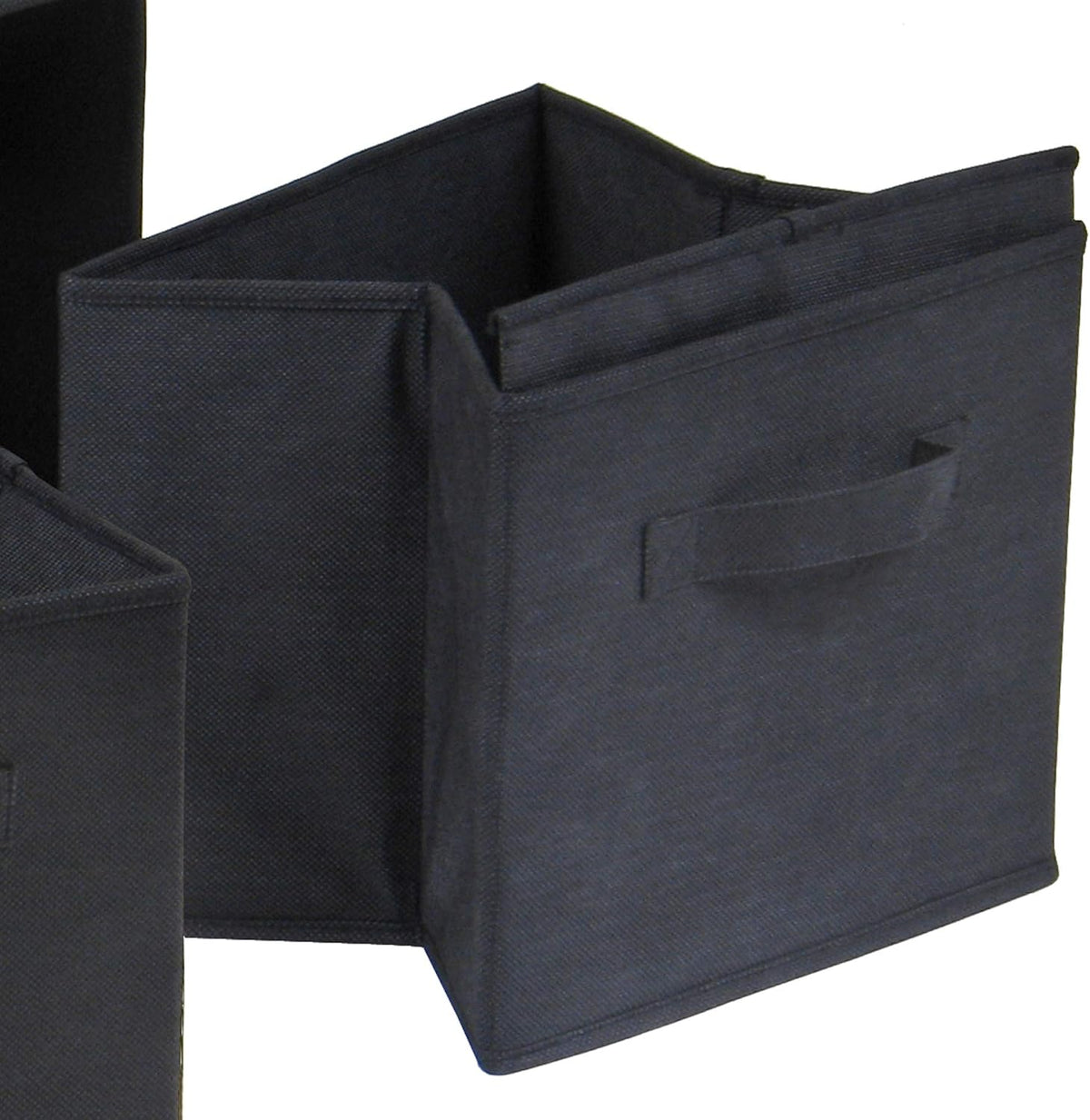 Fabric Capri Foldable Basket, Beige, 6/Pack (82611)