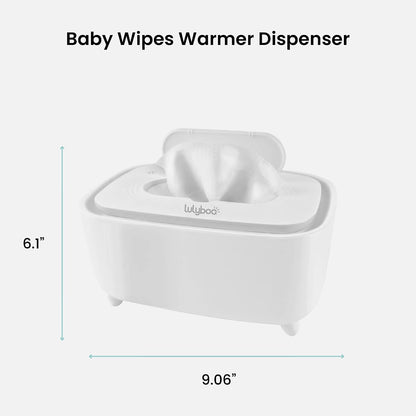 Warm Wipe Dispenser - Baby Wipe Warmer with Adjustable Temperature, Quick-Heating, Soft Silicone Cover, Easy-Refill Design, Ideal for Sensitive Baby Skin, Keeps Wipes Warm & Fresh
