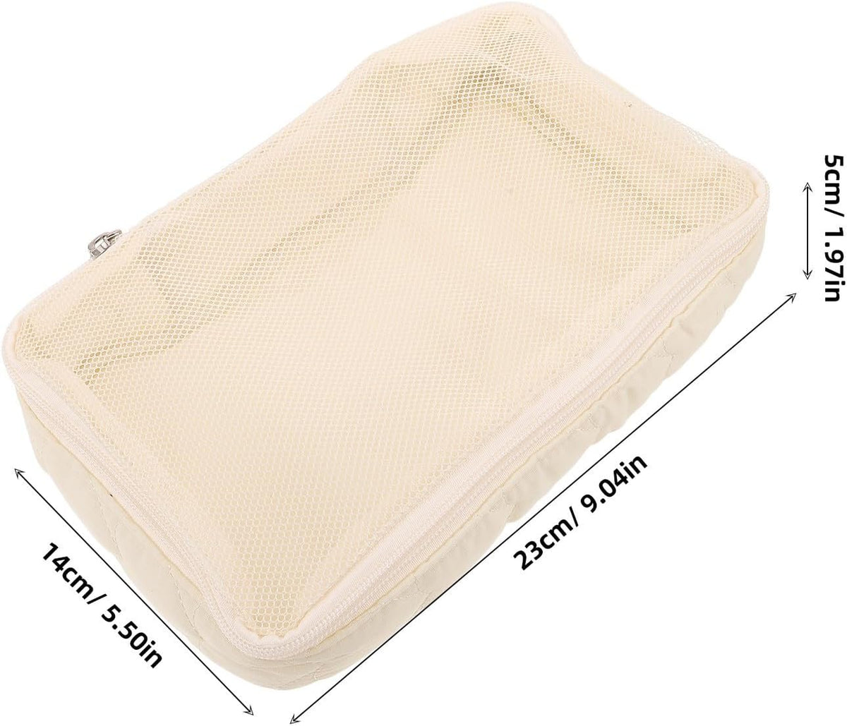 Travel Organizer Diaper Clutch with Zipper Portable Multi-functional Storage Pouch for Diapers and Wipes, Large Capacity Polyester Bag for Vacations and Extended Trips