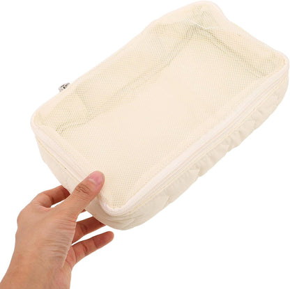 Travel Organizer Diaper Clutch with Zipper Portable Multi-functional Storage Pouch for Diapers and Wipes, Large Capacity Polyester Bag for Vacations and Extended Trips