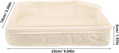 Travel Organizer Diaper Clutch with Zipper Portable Multi-functional Storage Pouch for Diapers and Wipes, Large Capacity Polyester Bag for Vacations and Extended Trips