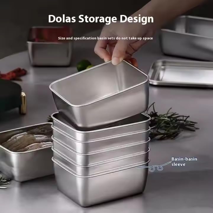 Stainless Steel Food mini Container with Lid – Reusable, Leakproof, Freezer-Safe Metal Storage Box for Meal Prep & Leftovers (1 Piece)