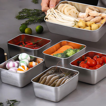 Stainless Steel Food mini Container with Lid – Reusable, Leakproof, Freezer-Safe Metal Storage Box for Meal Prep & Leftovers (1 Piece)