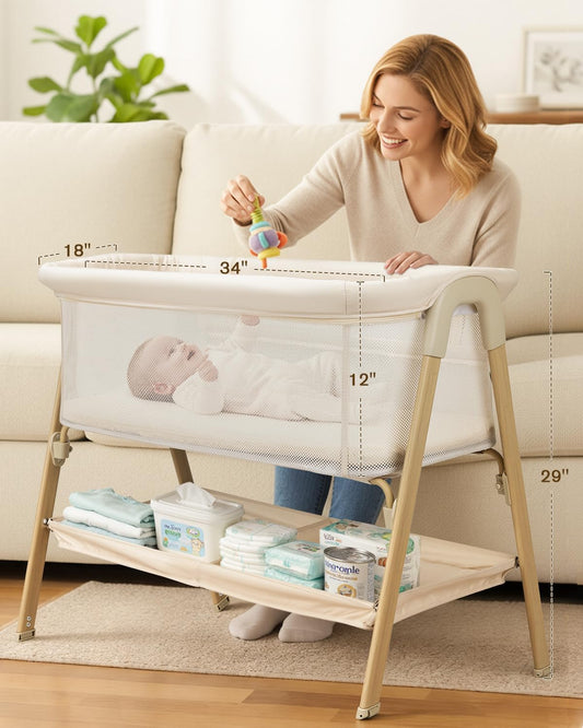 Baby Bassinet, Bedside Bassinet for Baby